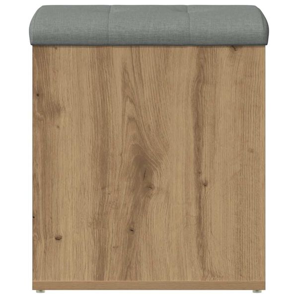 vidaXL Sitzbank mit Stauraum Artisan-Eiche 42x42x45 cm Holzwerkstoff