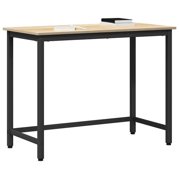 vidaXL Tisch Sonoma-Eiche 80 x 50 x 76,5 cm Ingenieure Holz und Stahl