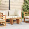 vidaXL Garten-Beistelltisch Braun 50 x 32,5 x 35 cm Massivholz Teak
