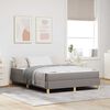 vidaXL Boxspringbett Taupe 140 x 190 cm Stoff