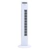 vidaXL Turmventilator mit Fernbedienung und Timer &Phi;24x80 cm Wei&szlig;