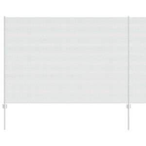 vidaXL Zaun mit Pfosten Silber