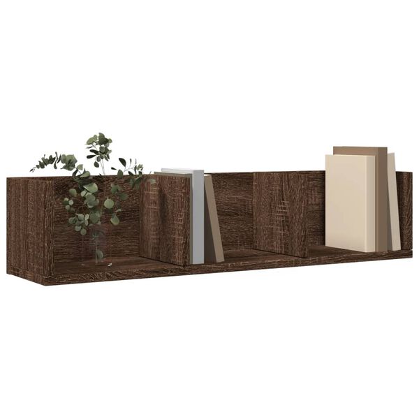 vidaXL Wandschr&auml;nke 2 Stk. Eichen-Optik 75x18x16,5 cm Holzwerkstoff