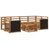 vidaXL Outdoor-Sofagarnitur 7 stk. Natur Massivholz Akazie