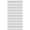 vidaXL Doppelrollo Hellgrau 80x150 cm Stoffbreite 75,9 cm Polyester