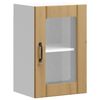 vidaXL K&uuml;chen-H&auml;ngeschrank mit Glast&uuml;r Lucca Artisan-Eiche