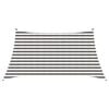vidaXL Sonnensegel Hellgrau und Wei&szlig; 3 / 4 x 2 m HDPE
