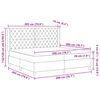 vidaXL Boxspringbett mit Matratze mit Kopfteil Rosa 200 x 200 cm Samt