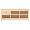 vidaXL Schuhschrank 110x38x45,5 cm Massivholz Kiefer