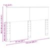 vidaXL Kopfteil Schwarz Eichen-Optik 150 cm Holzwerkstoff