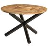 vidaXL Esstisch &Oslash;110x75 cm Raues Massives Mangoholz