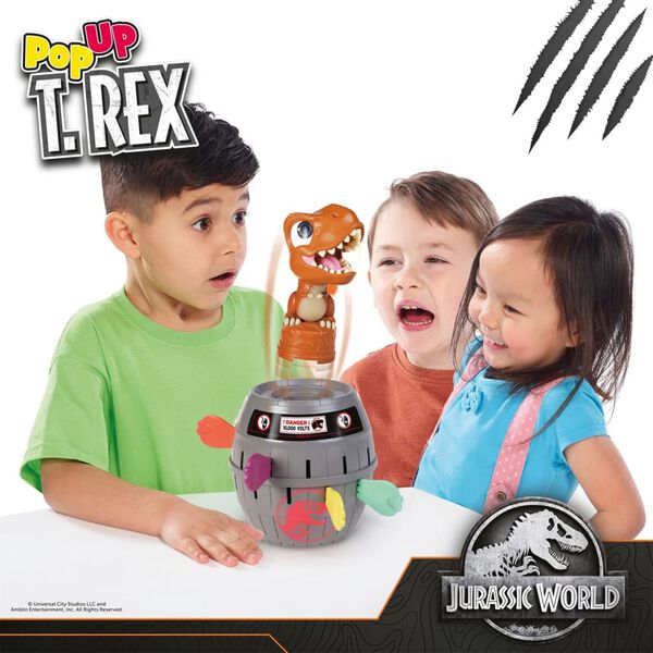 TOMY H&uuml;pfender Spielzeug-Dinosaurier Pop Up T-Rex