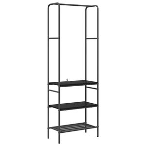 vidaXL Kleiderst&auml;nder mit Regal Schwarz Eichen-Optik 60 x 30 x 171 cm
