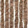 vidaXL Fliegenvorhang Beige und Dunkelbraun 56x185 cm Chenille