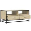 vidaXL Couchtisch Sonoma-Eiche 100x50x45 cm Holzwerkstoff und Metall