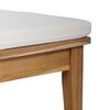 vidaXL Gartenbank 2 pcs Creme und Braun Massivholz Teak