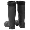 vidaXL Gummistiefel mit Herausnehmbarem Innenfutter Schwarz Gr. 38 PVC