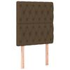 vidaXL Boxspringbett mit Matratze Dunkelbraun 80x200 cm Stoff