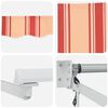 vidaXL Einziehbare Markise Gestreift Gelb und Orange 300 x 250 cm