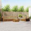 vidaXL Outdoor-Sofagarnitur mit Kissen 7 pcs Natur und Beige