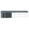 vidaXL Vogelk&auml;fig Anthrazit 630 x 103 x 142 cm Verzinkter Stahl