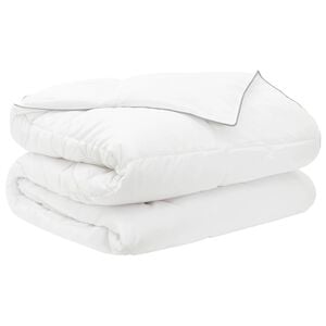vidaXL Sommerdecke 260 x 220 cm Sommer 150 gsm Bambusfaser Wei&szlig;