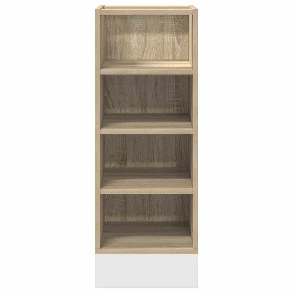 vidaXL Unterschrank Riga Sonoma-Eiche 30x44,5x81,5 cm Holzwerkstoff