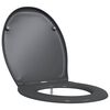 vidaXL Toilettensitz Anthrazit 47 x 37 x 4 cm Duroplast