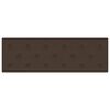vidaXL Wandpaneele 12 Stk. Braun 90x30 cm Kunstleder 3,24 m&sup2;