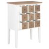 vidaXL Sideboard Weiß 54x30x80 cm Massivholz
