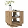 vidaXL Couchtisch Artisan-Eiche 40x40x43 cm Holzwerkstoff