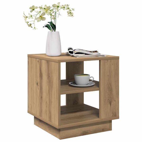 vidaXL Couchtisch Artisan-Eiche 40x40x43 cm Holzwerkstoff