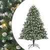 vidaXL K&uuml;nstlicher Weihnachtsbaum mit 300 LEDs mit St&auml;nder Gr&uuml;n 240 cm