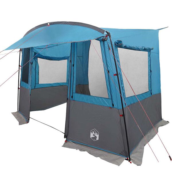 vidaXL Heckzelte f&uuml;r Wohnwagen Rechtwinklig Blau 352 x 250 x 240 cm