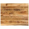 vidaXL Tischplatte 110x80x2,5 cm Baumkante Massivholz Raues Mangoholz