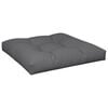 vidaXL Palettenkissen Anthrazit 80x80x12 cm Stoff