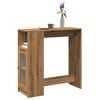 vidaXL Bartisch mit Regal Artisan-Eiche 101x40x103,5 cm Holzwerkstoff