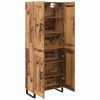 vidaXL Highboard Altholz 69,5 x 34 x 180 cm Holzwerkstoff