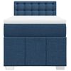 vidaXL Boxspringbett mit Matratze Blau 90x190 cm Stoff