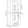 vidaXL Hochschrank Grau Sonoma 70x42,5x225 cm Holzwerkstoff