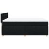 vidaXL Boxspringbett mit Matratze Schwarz 140x190 cm Stoff