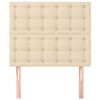 vidaXL Kopfteil Creme 80x5x118/128 cm Stoff