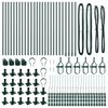 vidaXL Zaunpfosten 26 pcs Grau 3,2 x 3,2 x 70 cm