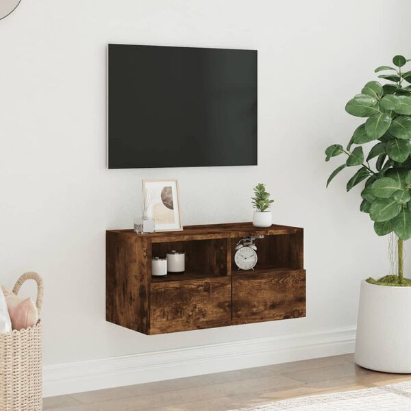 vidaXL TV-Wandschrank R&auml;uchereiche 60x30x30 cm Holzwerkstoff