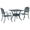 vidaXL Gartentisch Set 3 pcs Gr&uuml;n Gussaluminium