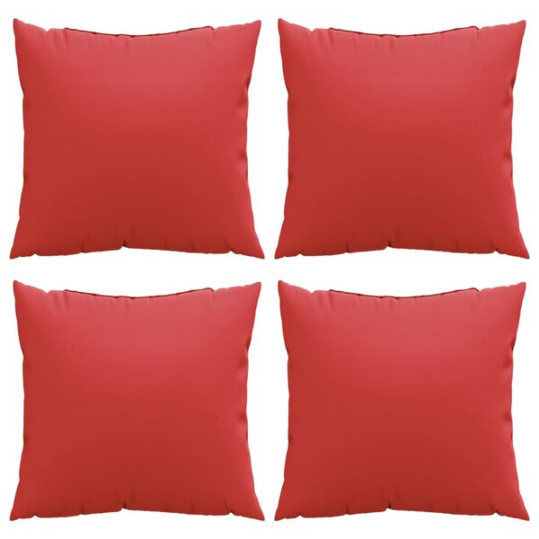 vidaXL Sofakissen 4 Stk. Rot 40x40 cm Stoff