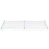 vidaXL T&uuml;rvordach Grau und Transparent 239x90 cm Polycarbonat