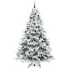 vidaXL K&uuml;nstlicher Weihnachtsbaum mit 300 LEDs Wei&szlig; 240 cm PE und PVC