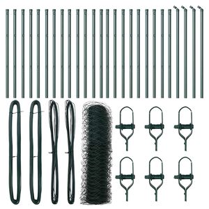 vidaXL Zaunpfosten Gr&uuml;n