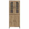 vidaXL Highboard Artisan-Eiche 69,5 x 34 x 180 cm Holzwerkstoff